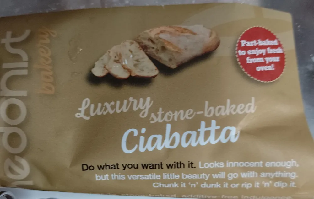 Ciabatta part-baked frozen