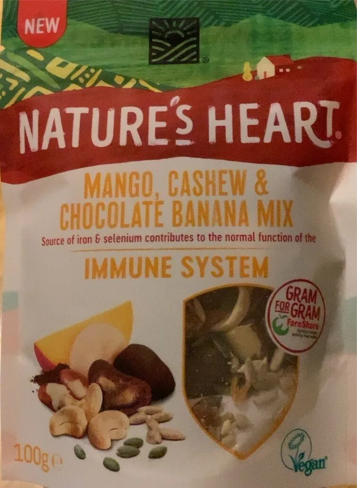 Mango, cashew & chocolate banana mix