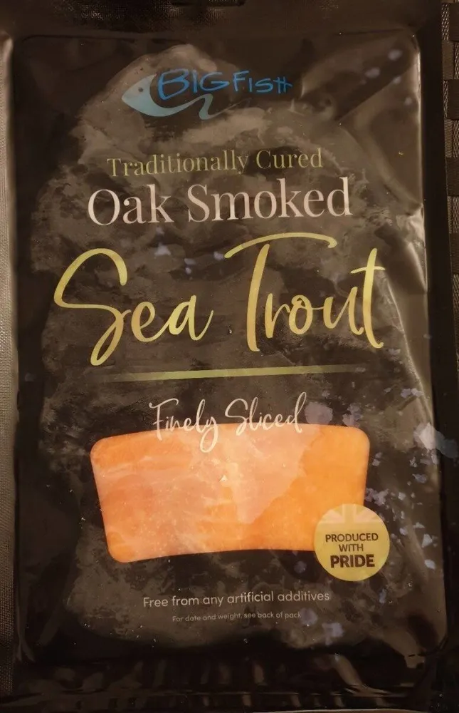 Traditionally cured oak smoked sea trout