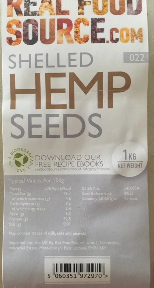 Shelled Hemp Seeds