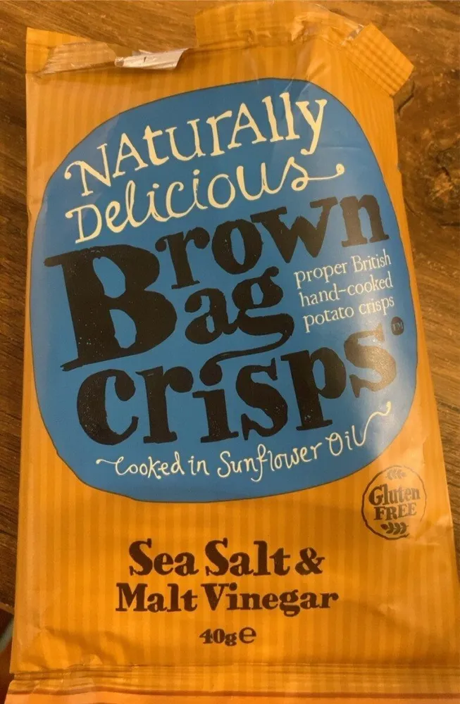 Sea Salt and Malt Vinegar Brown Bag Crisps