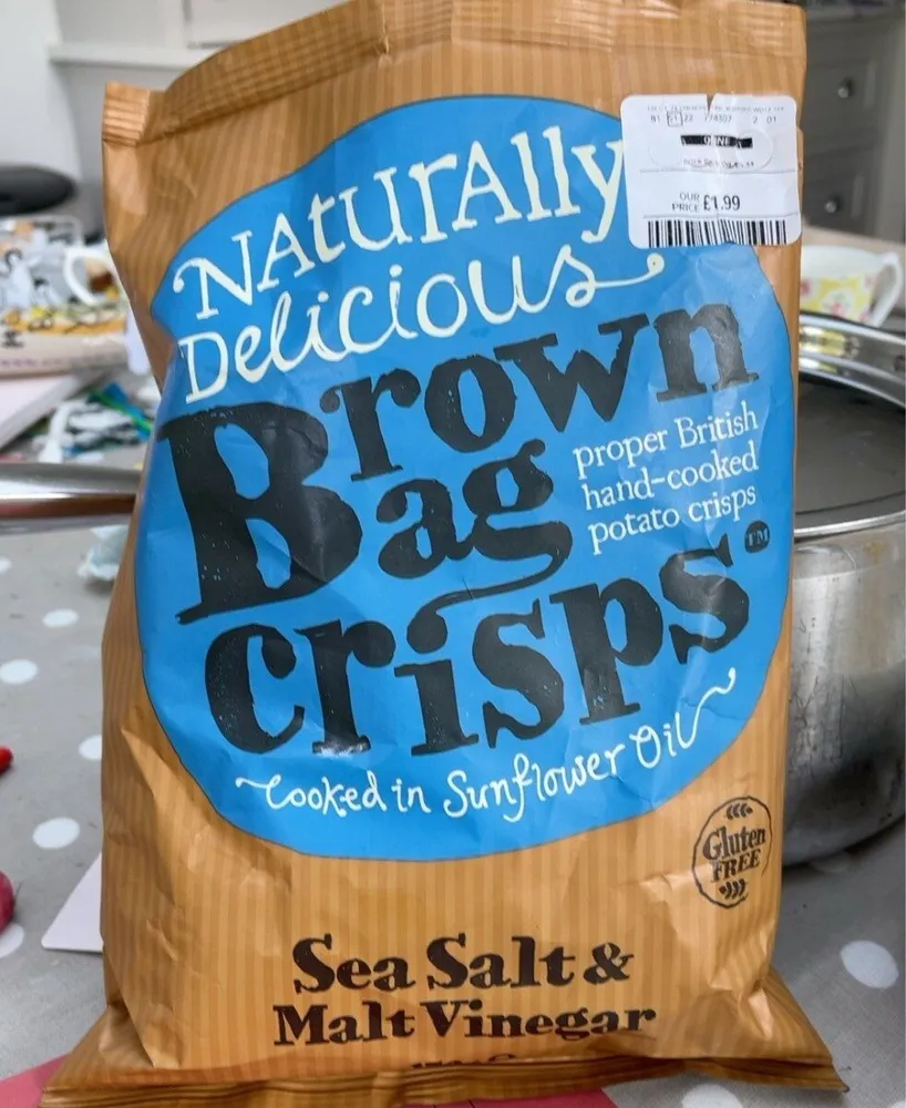 Sea salt and malt vinegar crisps