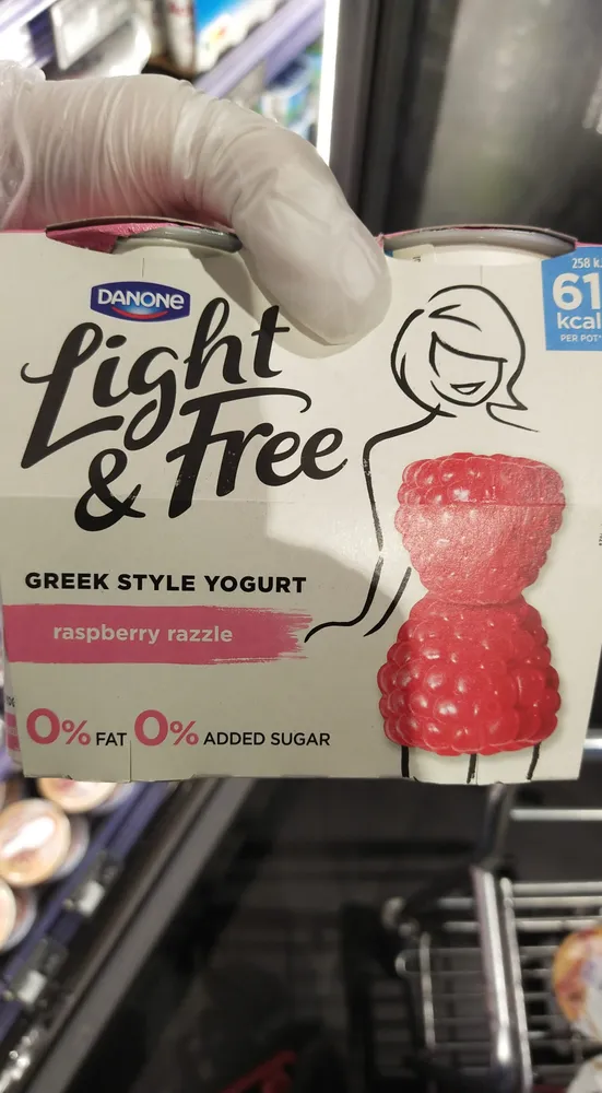 Light & Free Greek Style Yogurt Raspberry Razzle