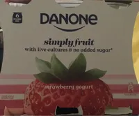 Danone simply fruit strawberry