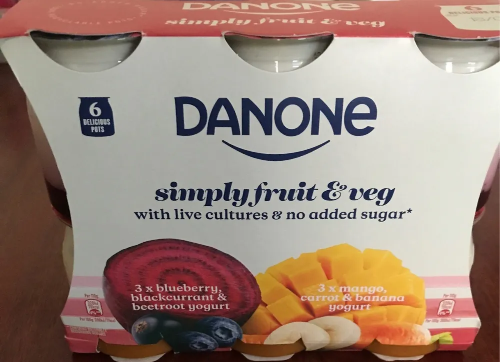 Danone simply fruit & veg