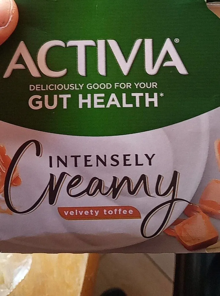 Activia gut health intensley creamy velevty toffee