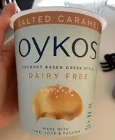 Coconut based greet style yogurt salted caramel