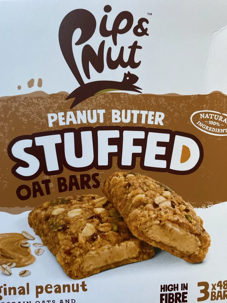 Peanut Burger Stuffend Oat Bars