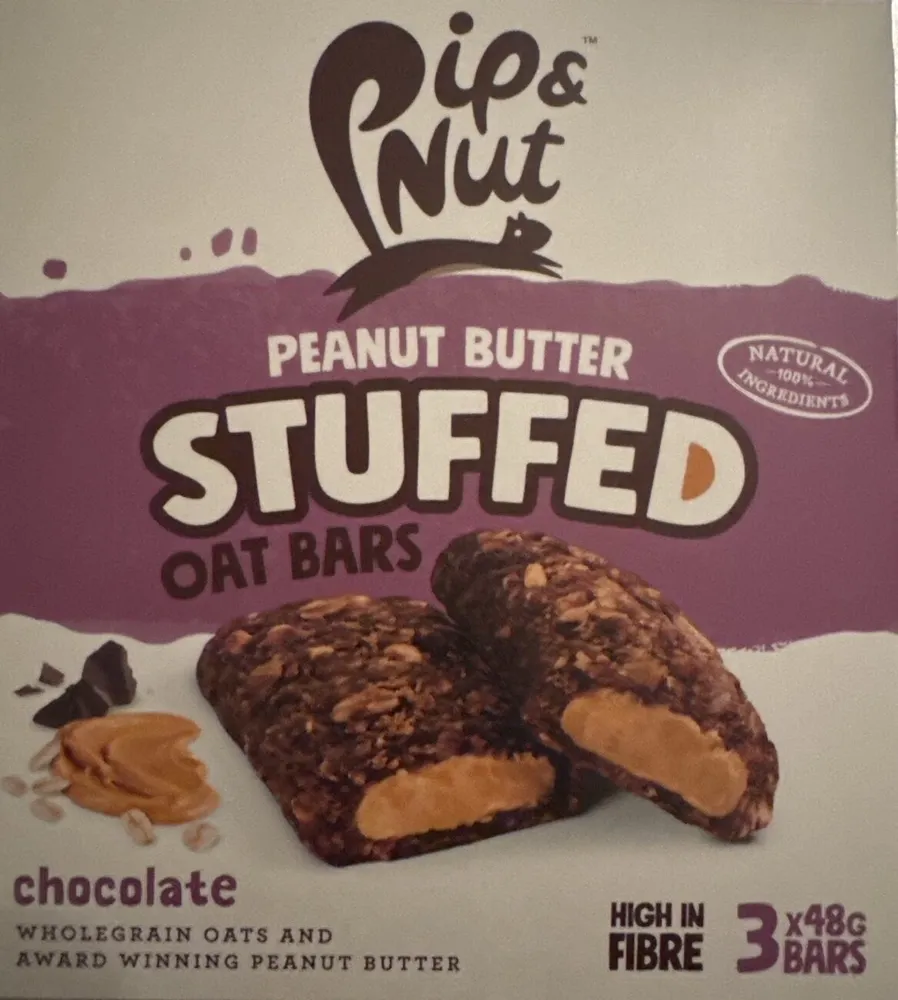 Peanut Butter Stuffed Oat Bars