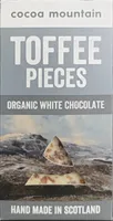 Toffee Pièces - Organic White Chocolate