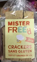 Crackers sans gluten Teff et Grains de Lin