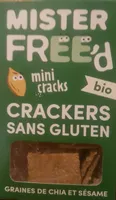 Mini cracks Crackers sans gluten graines de chia et sésame