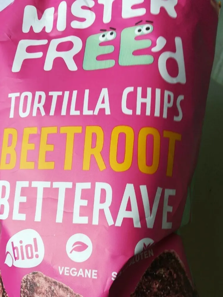 Tortilla chips betterave