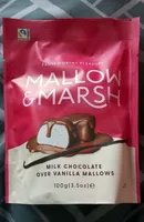 Milk chocolate over vanilla mallows