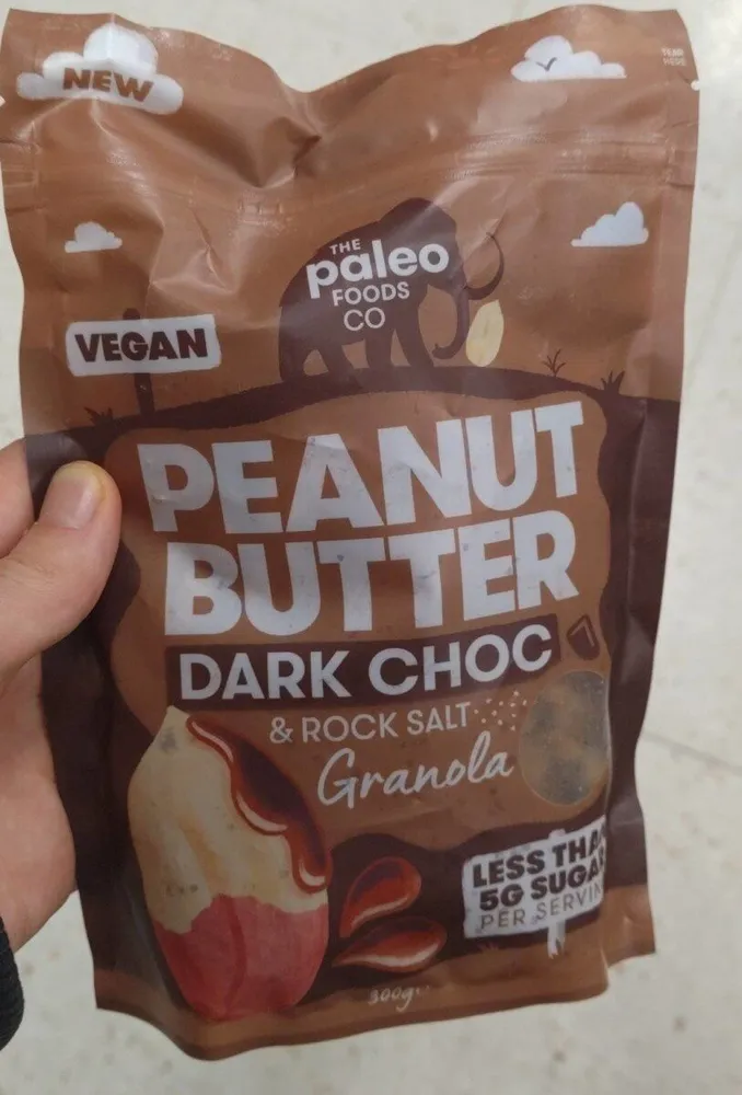Peanut Butter Dark Choc and Rock Salt Granola