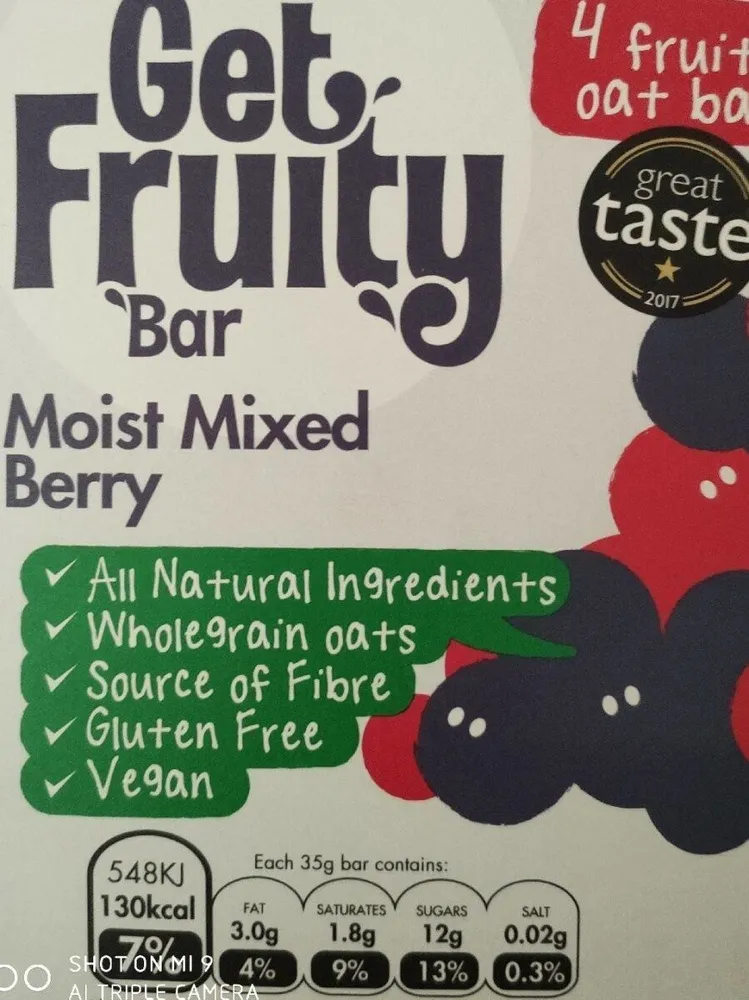 Get Fruity Moist Mixed Berry 4 Pack