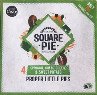Spinach, goats cheese and sweet potato pies