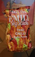 Veg Crisps Sweet Potato Sticks Seasoned with Chilli and Lime