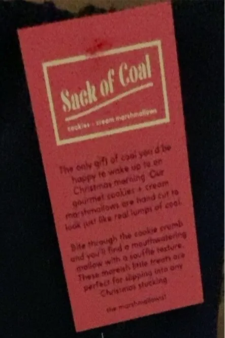 Sack of Coal Marshmallow