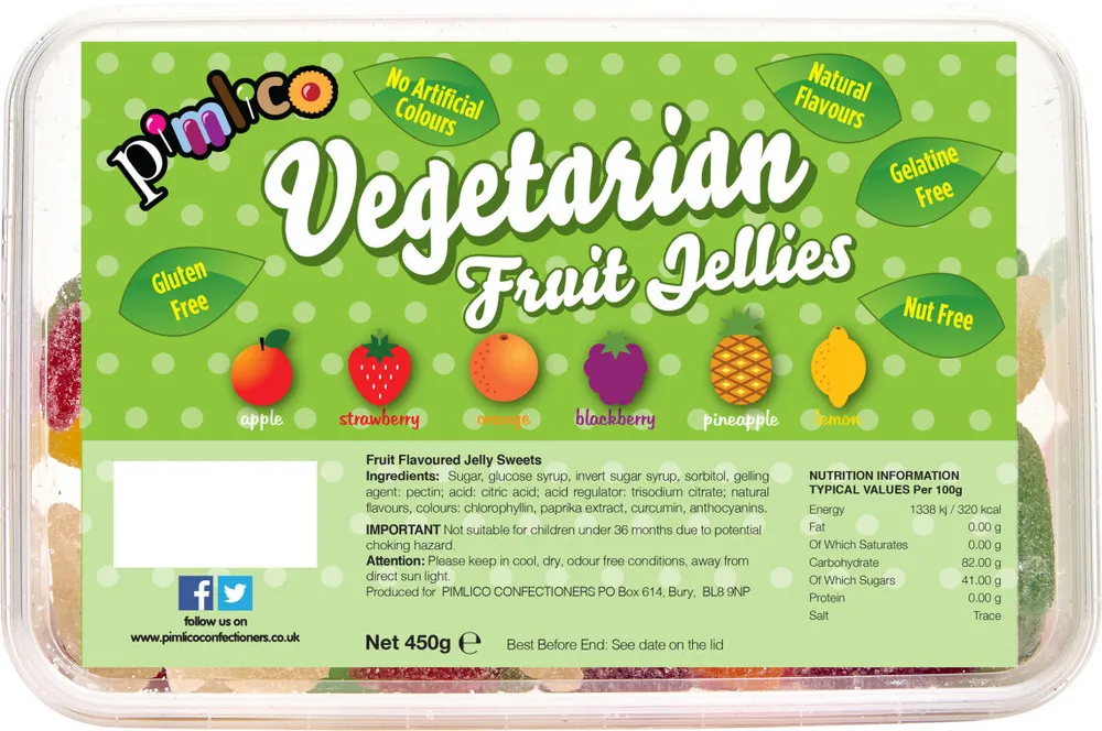 Vegetarian Fruit Jellies