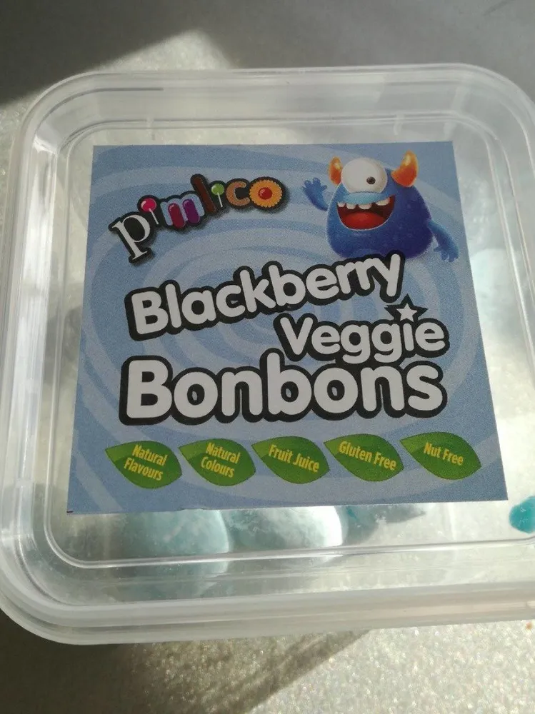 Blackberry veggie bonbons
