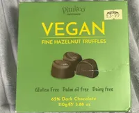 Vegan fine hazelnut truffles