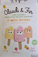 Greek Style Frozen Yoghurt 8 Mini Lollies, Assorted Flavours