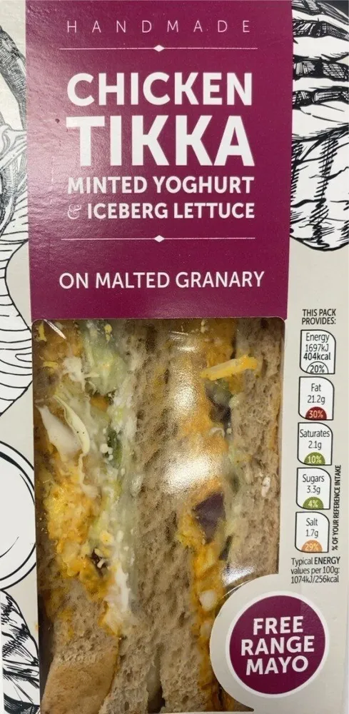 Chicken Tikka: Milted Yoghurt & Iceberg Lettuce