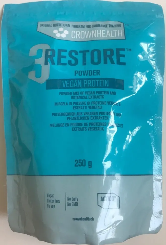 3 RESTORE Powder Vegan Protein