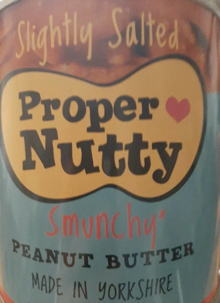 Slightly salted smunchy peanut butter