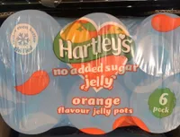 Orange flavour jelly pots