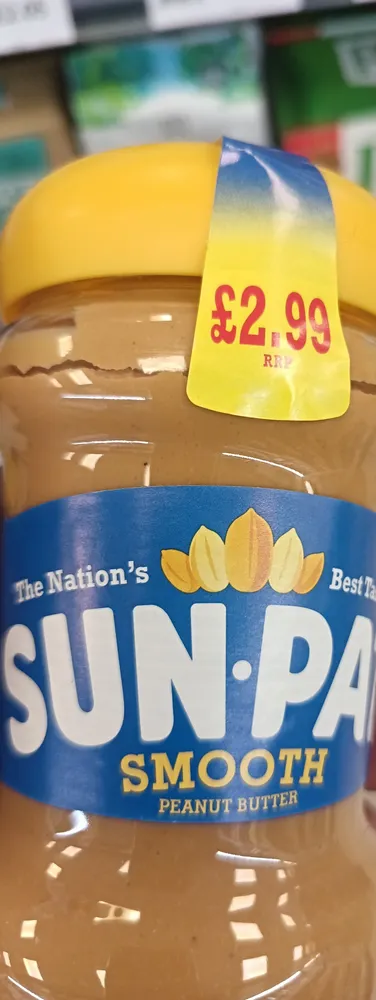 Sun pat smooth peanut butter