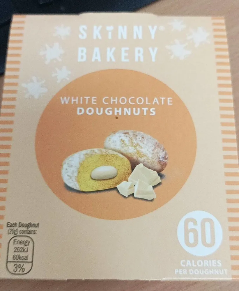 White chocolate donuts