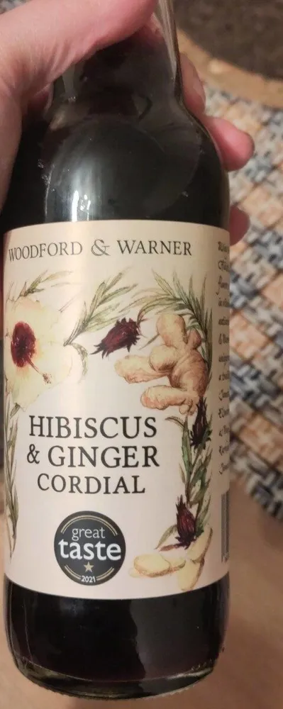 Hibiscus and ginger cordial