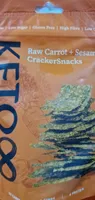 Raw carrot and Sesame crackersnacks