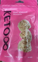 Raw almond morsels