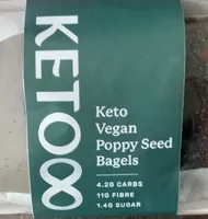 Keto8 poppy seed bagel