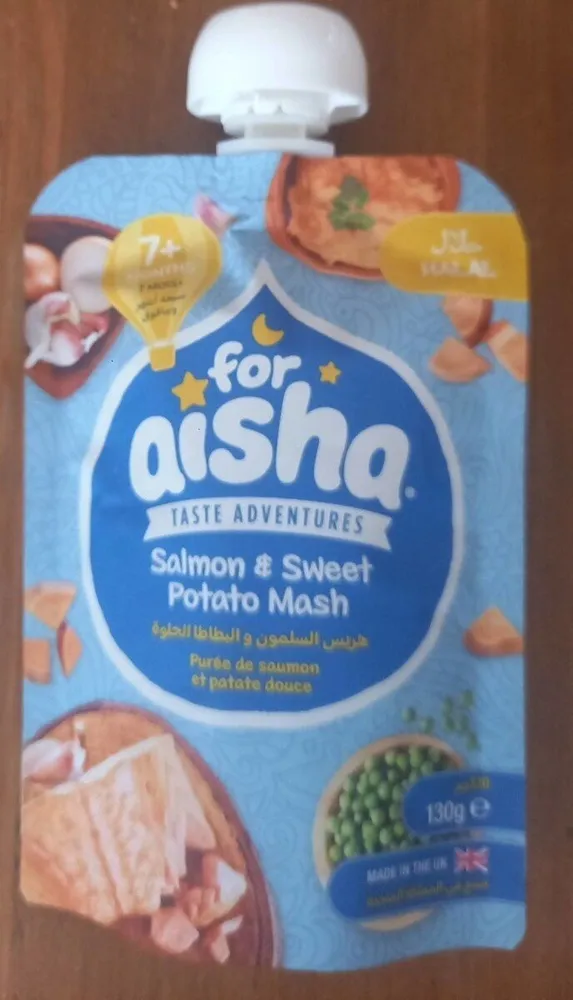 Salmon and sweet potato mash