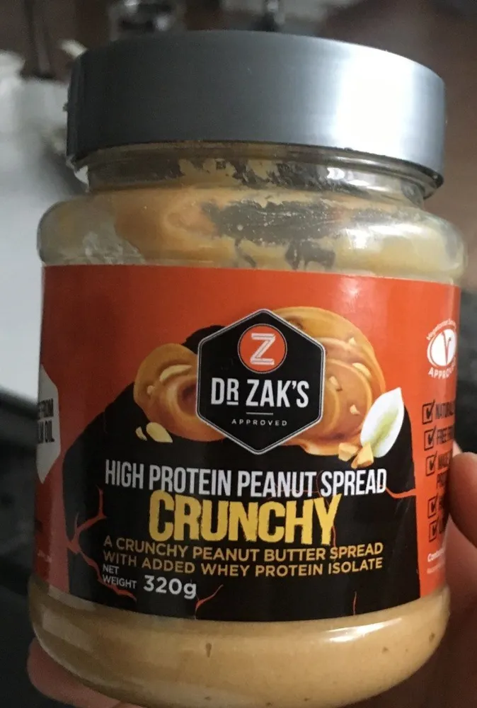 High protein peanut spread crunchy