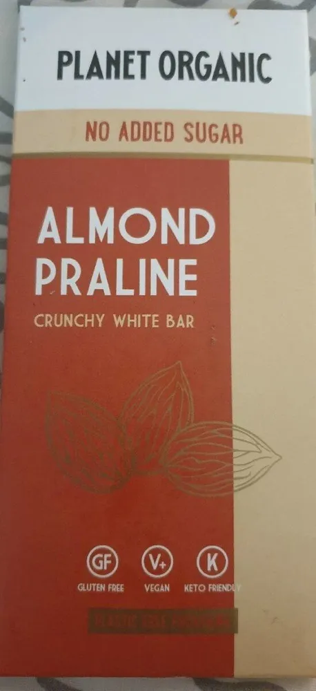 Almond Praline crunchy white bar