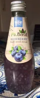 Basil seed drink blueberry