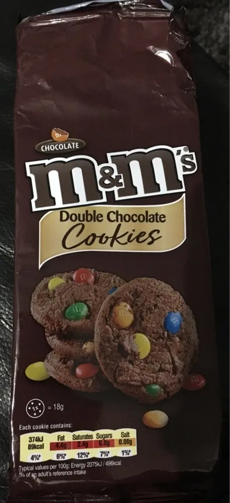 Cookies m&m's double chocolat