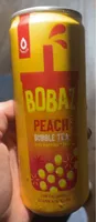 Bobaz Peach Bubble Tea - Popping Boba