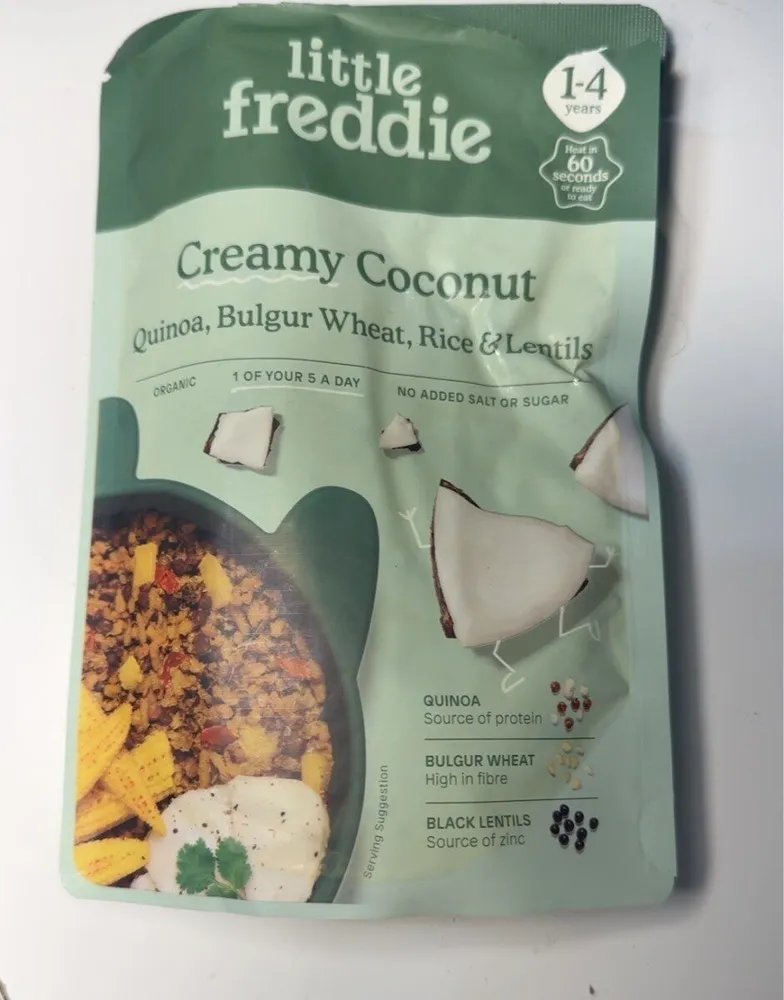 creamy coconut Quinoa,bulgur wheat,rice&lentils