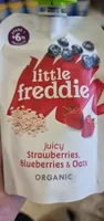 Strawberries blueberries and oats Organic
