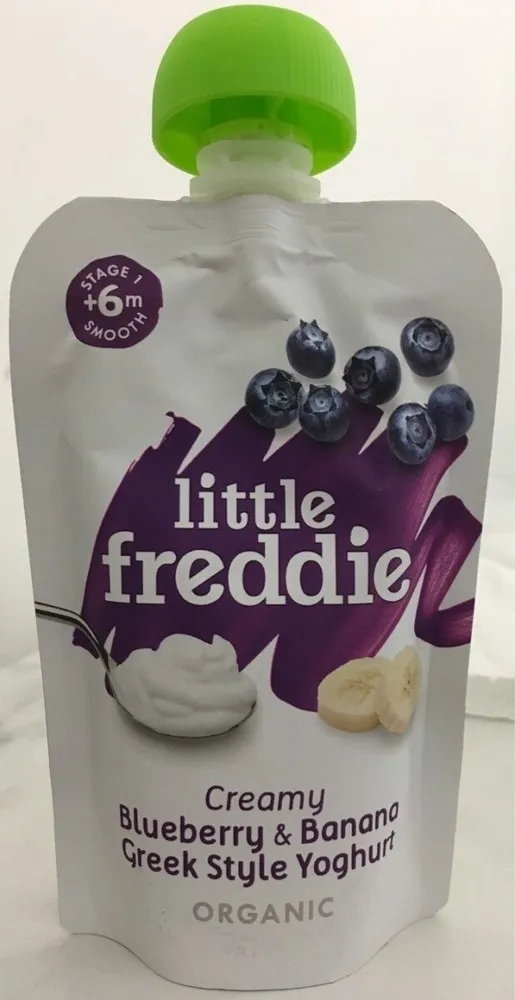 Creamy blueberry & banana greek style yoghurt