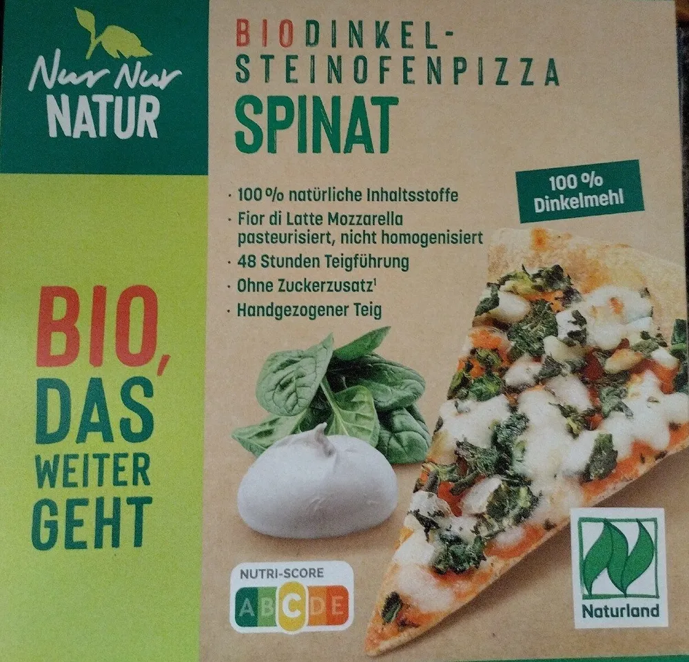 Bio Dinkel-Steinofenpizza Spinat