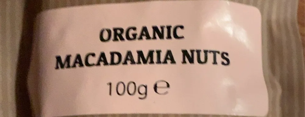 Organic macadamia nuts