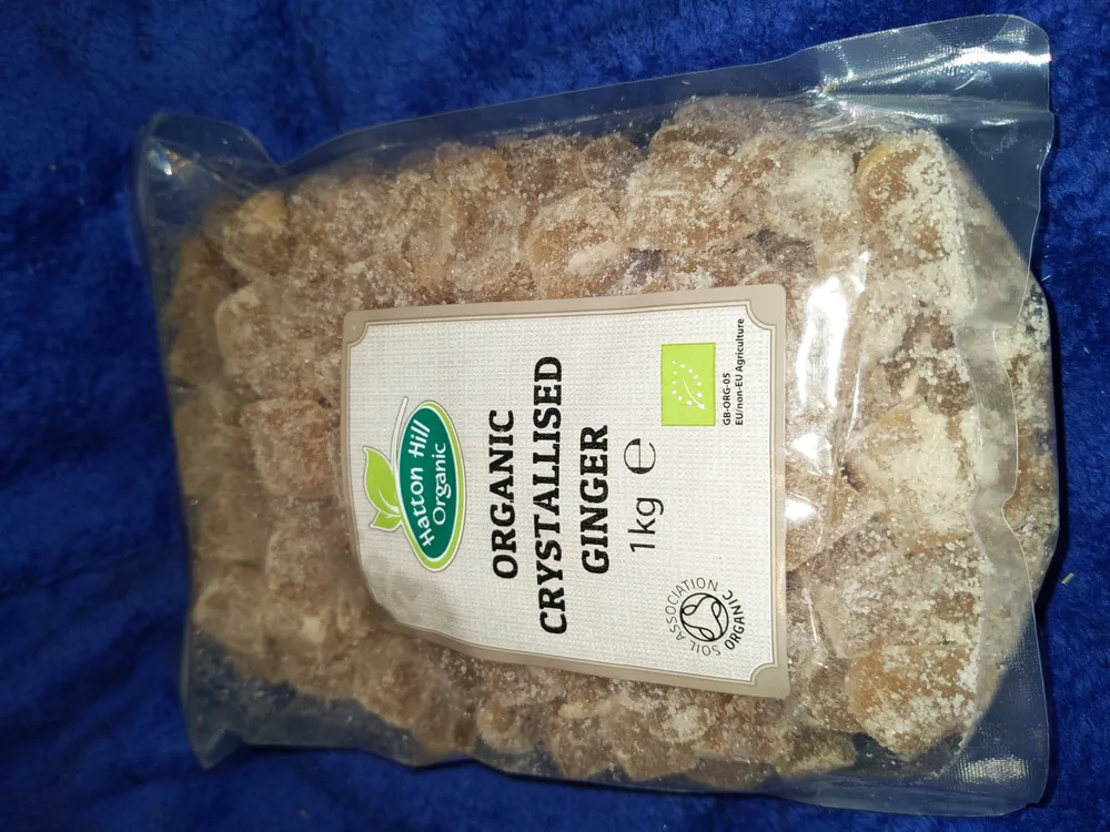 Organic crystallised ginger