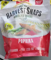 Baked pea snacks